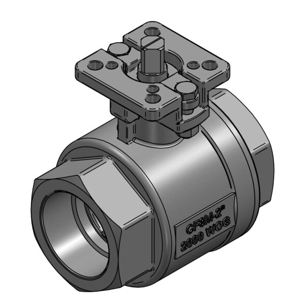 2PC BALLVALVE G2PQ11FV 2" 2000PSI BSP