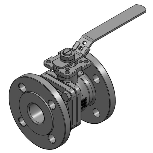 BALL VALVE V-PORT 60 DEG 21/2" FLANGED PN16