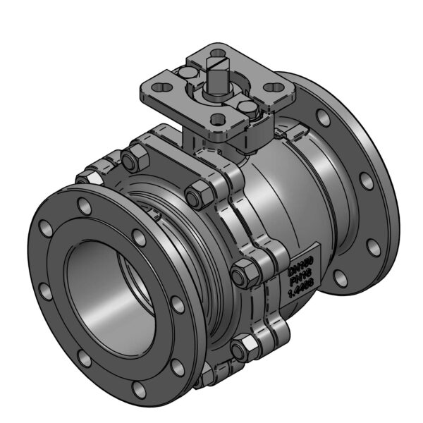 BALL VALVE V-PORT 60 DEG 6'' FLANGED PN16 SS316