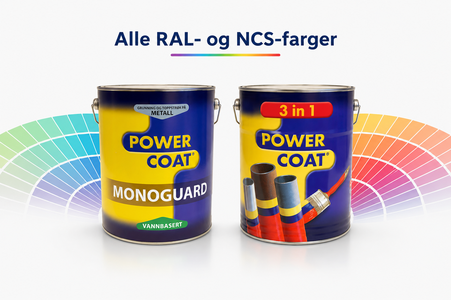 Hos oss får du alle RAL-/NCS-farger